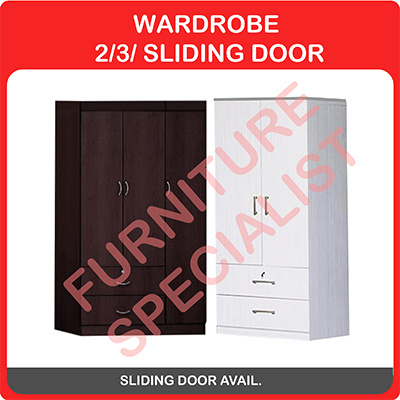 Qoo10 Budget Wardrobes 2 3 Sliding Door Designs Free