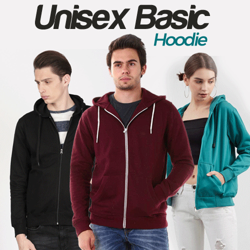 BEST SELLER SUPER DAILY SALE **  Basic Jacket Hoodie UNISEX with Zipper**
