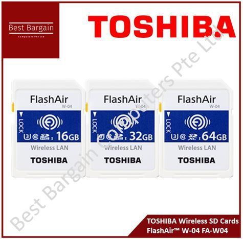 Qoo10 - TOSHIBA Wireless SD Cards FlashAir™ W-04 FA-W04 16GB