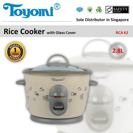 Toyomi 0.8L Electric Rice Cooker & Warmer with Stainless Steel