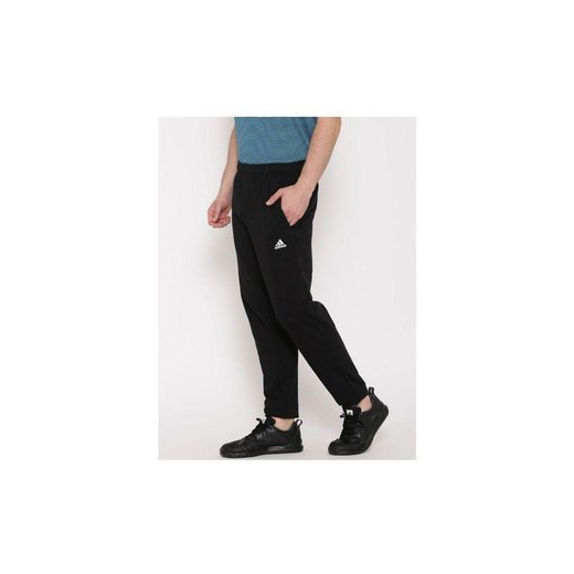 adidas black polyester lycra trackpants