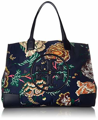 tory burch printed tote bag