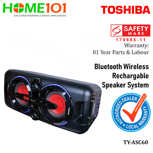 Qoo10 - Toshiba Bluetooth Wireless Rechargeable Speaker System TY