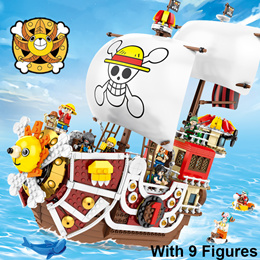 Anime One Piece Going Merry pirate ship assembled model PVC Action