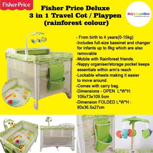 fisher price travel playpen