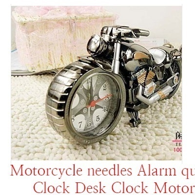Qoo10 Orginal Package Motorcycle Needles Alarm Quartz Clock Desk