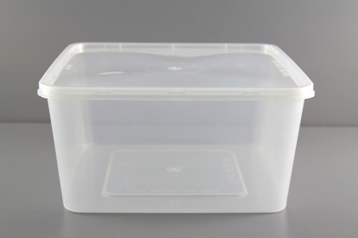 square plastic boxes with lids