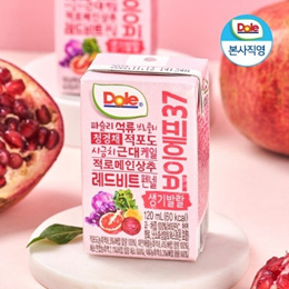 Dole 돌 과채즙 100% VF37 생기발랄 120ml 32팩 1박스 외 1종 / 과채주스