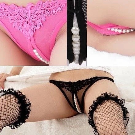 Qoo10 - Womens Sexy Lace Crotchless Panties Open Crotch Thong with