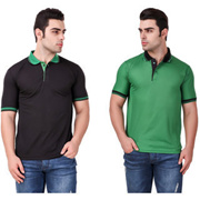 Ketex Men s Multicolor Polo Collar Pack Of 2 T-Shirts