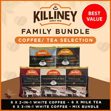 (Killiney) Bundle of 6 - Premium Coffee | Tea Selection Family Bundle Instant Coffee Kopi