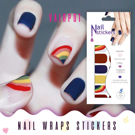 toe nail polish stickers