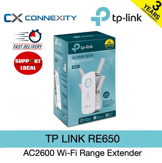 Qoo10 - [LOCAL WARRANTY] TP-LINK RE650 AC2600 Wi-Fi Range Extender