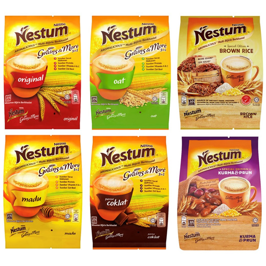 Qoo10 Nestle Nestum 3in1 Grains N More Original Oat Honey Chocolate Drinks Sweets