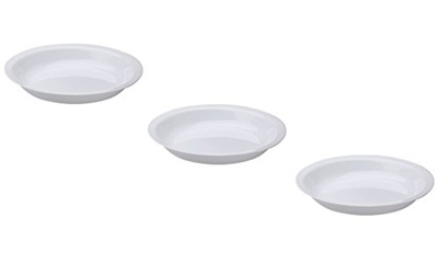 4 Pack Corelle Livingware 9-Inch Deep Dish Pie Plate Winter Frost White