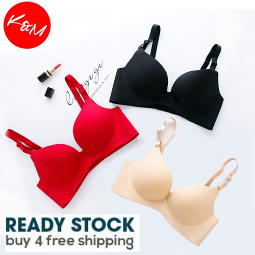 Qoo10 - BUY 4 FREE SHIPPING【READY STOCK】KM Seamless Bra/Ladies Wireless Bra/ Se : Underwear/Socks