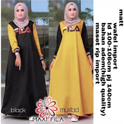 Qoo10 Me Maxy Fila Gamis Women S Fashion