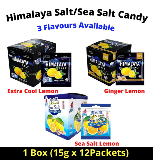Himalaya Salt Mint Lemon / Ginger Lemon / Sea Salt Lemon Flavour Candy  (15g)
