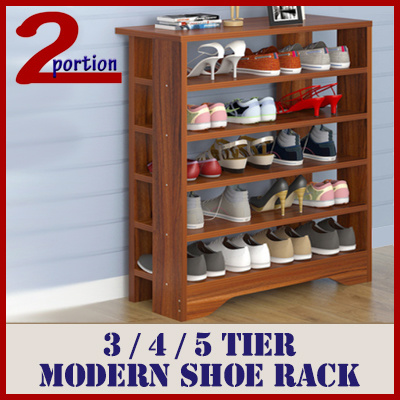 Qoo10 Shoe Rack Avail In 3 4 5 Tier In Black White Wooden Designed Up Household Bedd