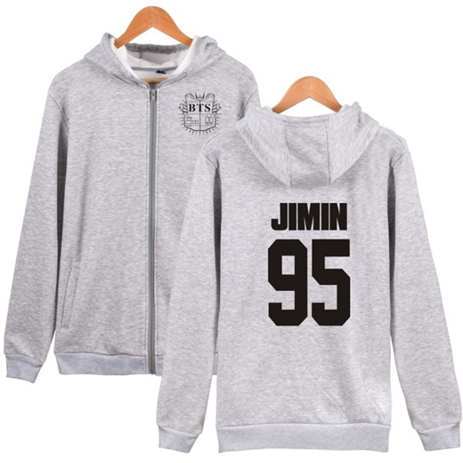 bts hoodie with zipper