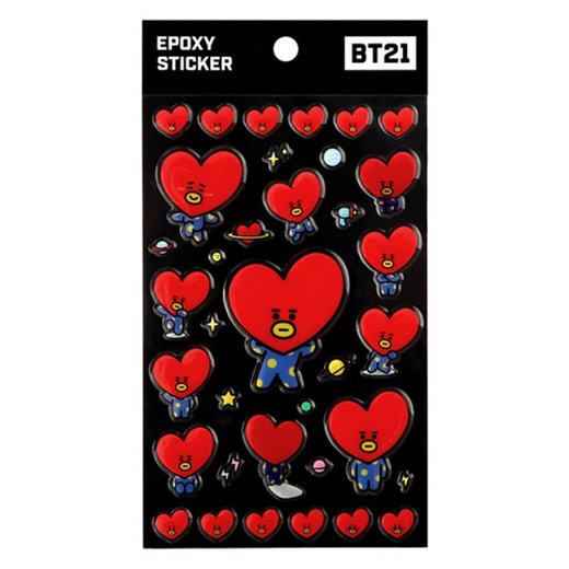 Qoo10 - [BT21] Epoxy Character Decorative Stickers Collection