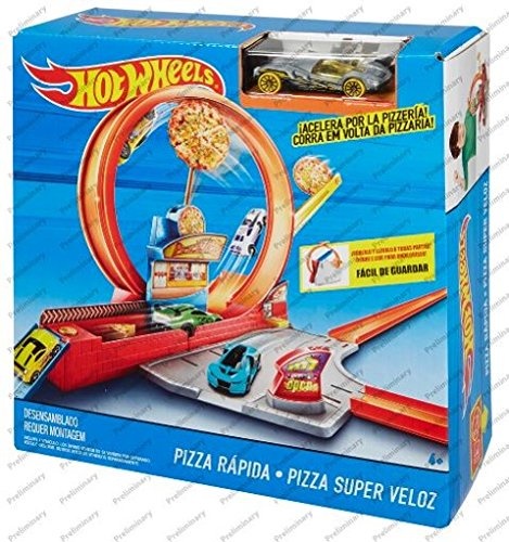 hot wheels speedy pizza playset