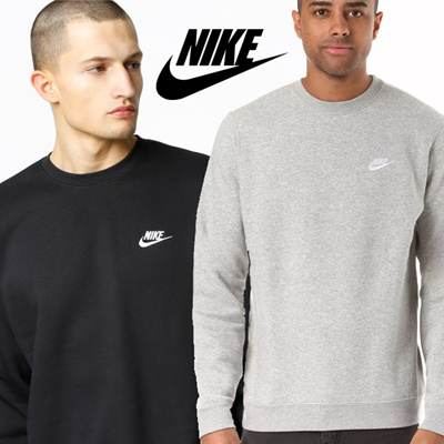 men's nike club fleece crew