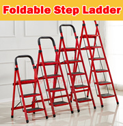 【Ready Stock】Stool Step Foldable Ladder/ Stepsfitted anti-slip pad on each steps.Easy and Compact