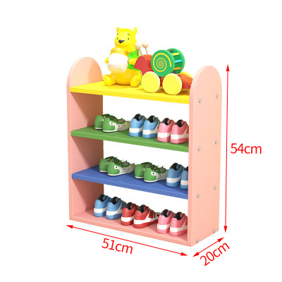 Qoo10 Children Shoe Rack Multi Layer Cartoon Cute Color Baby Simple Children Bag Shoes Ac