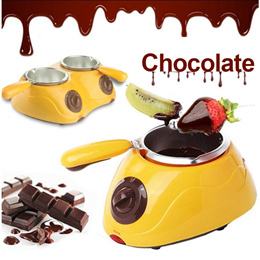 Chocolate Melter Electric Chocolate Fountain Candy Melting Pot Melter  Machine Chocolate Fondue with Mold for DIY Kitchen Too,Pink