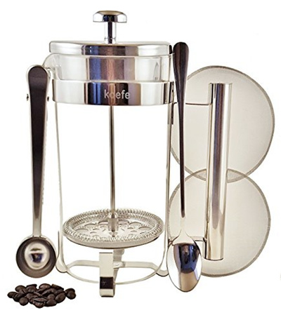 Stainless Steel Coffee Maker No Plastic Parts koefe synchkg104028 classic french press coffee expresso tea maker complete bundle