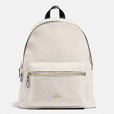 coach pebble leather backpack