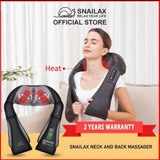 Snailax SL-632NC Shiatsu Neck, Shoulder & Back Massager with Heat