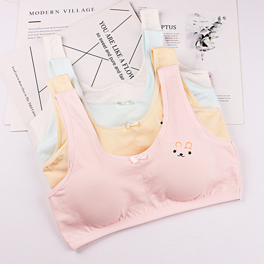 Qoo10 - Training bra kids girls Soft Touch Cotton underwear sports kids  vest b : Lingerie & Sleep