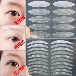 how to stick double eyelid tape