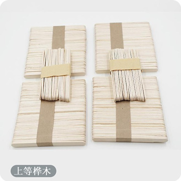 UPORS 50/100Pcs/Set Natural Wooden Popsicle Sticks 11.4CM Length Wood Craft  Pop Popsicle Sticks