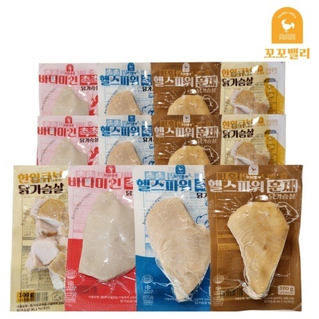 꼬꼬밸리 바디미인 통살촉촉 닭가슴살 가성비 100g x 30+1팩