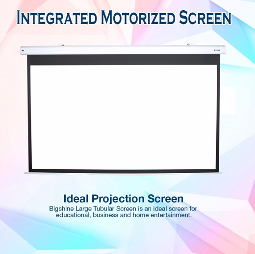 Qoo10 - [NEW] [TOP QUALITY] Integrated Motorized Projector Screen. SG