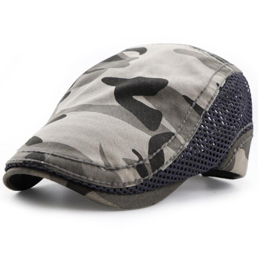 mesh flat cap