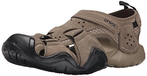 leather crocs mens