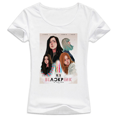 Qoo10 Blackpink T Shirt Blackpink Lisa Jennie Rose Album T Shirt New Style K Women S Clothing - blackpink rose roblox