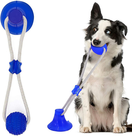 Qoo10 - authentic Interactive Suction Cup Dog Chew Toy Self Playing Dog ...