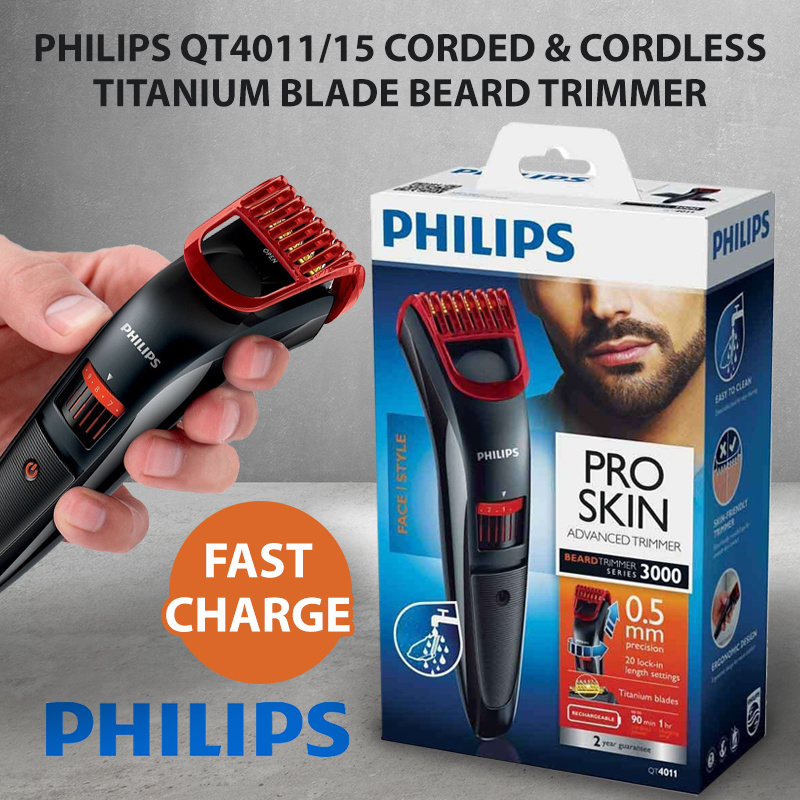 philips beard trimmer qt4011