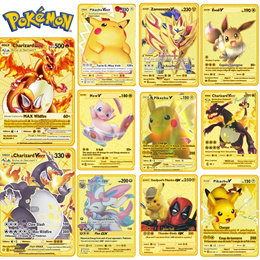 Pokemon Gold 55 Card Starter Pack Shiny Charizard Plastic Deck