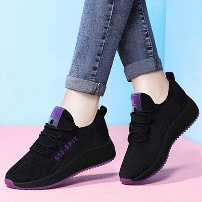 A-550 black and purple shoes