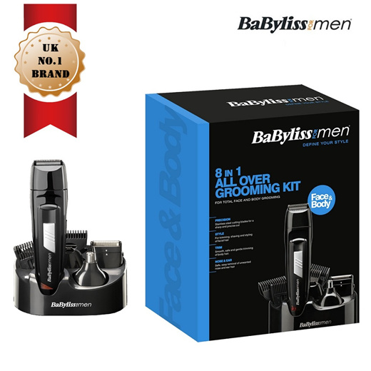 babyliss for men 8 in 1 all over grooming kit