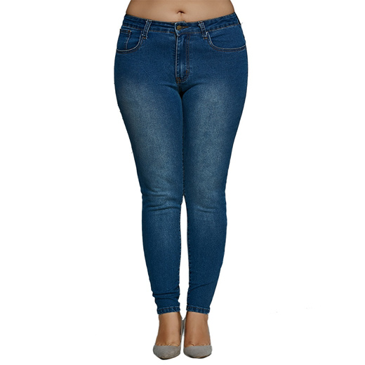 Qoo10 Plus Size Mid Waisted Skinny Jeans Women S Clothing