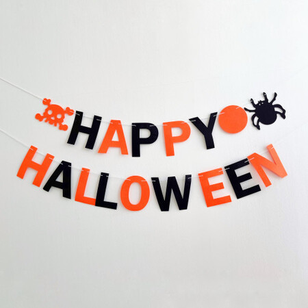 Qoo10 - Happy Halloween Felt Garland Halloween Home Party Self Decor ...