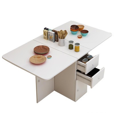 Maison Folding Storage Dining Table with Drawers