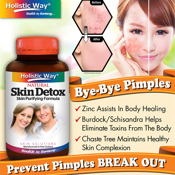 Holistic WaySkin Detox?PimpleEPORoyal Jelly w/GinsengProduct of New Zealand Deals for only S$49.9 instead of S$49.9